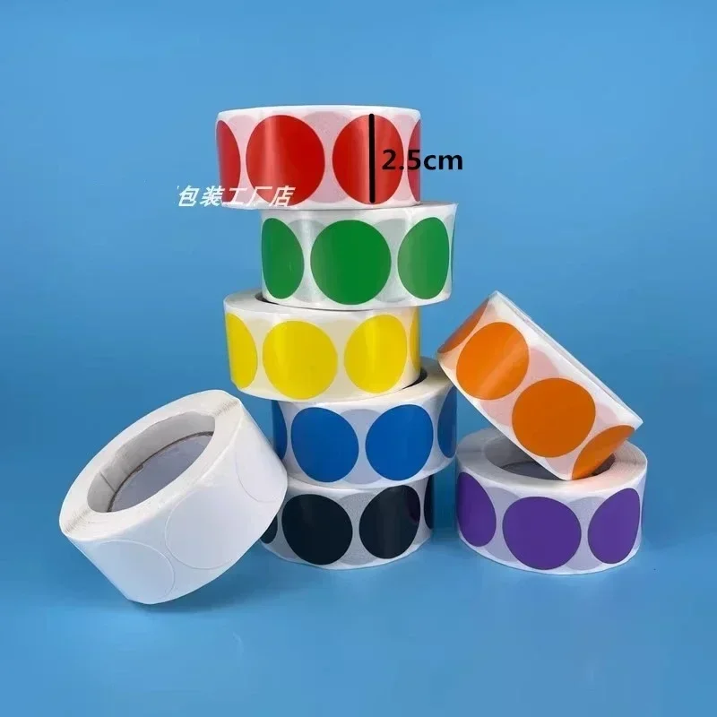 Диаметр 2 5 см круглые точки наклейки клейкие классификационная маркировочная