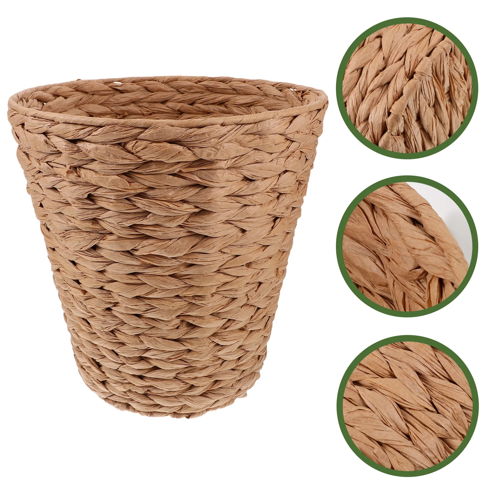 

Sundry Basket Paper Rope Storage Sundries Woven Bathroom Desktop Bin Decorative Bins