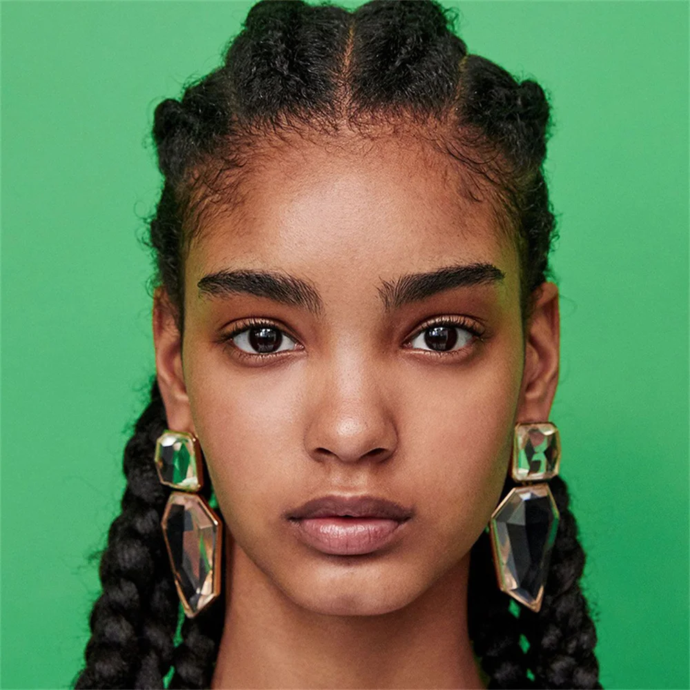 

Fashion exaggerated geometric acrylic Earrings women's spring Bohemian ear studies fashion jewelry