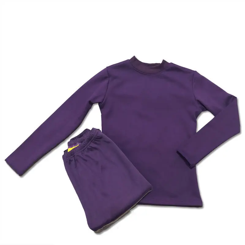 Winter mid-neck round neck thermal underwear women's thickening plus velvet long-sleeved body sculpting body bottoming shirt top