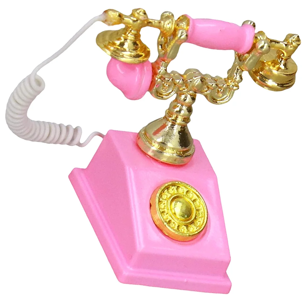 Имитация телефона Мини-рещи Миниатюрная винтажная мебель Аксессуары для дома и