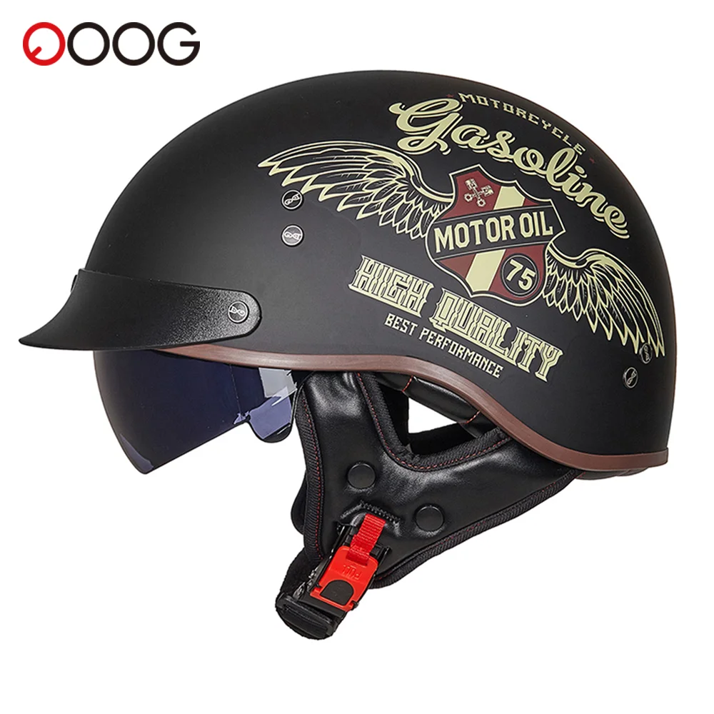 

New GXT Motorcycle Helmet Four Seasons Retro Motocross Half Helmet DOT Certification Casco Moto Motorcycle Accessories Moto