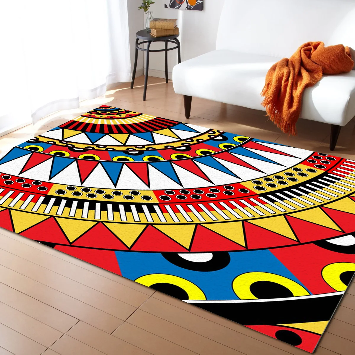 

Texture Pattern Triangle Wave Point Carpet Modern Rug for Living Room Outdoor Rectangle Carpet Home Decoration Hallway Mat