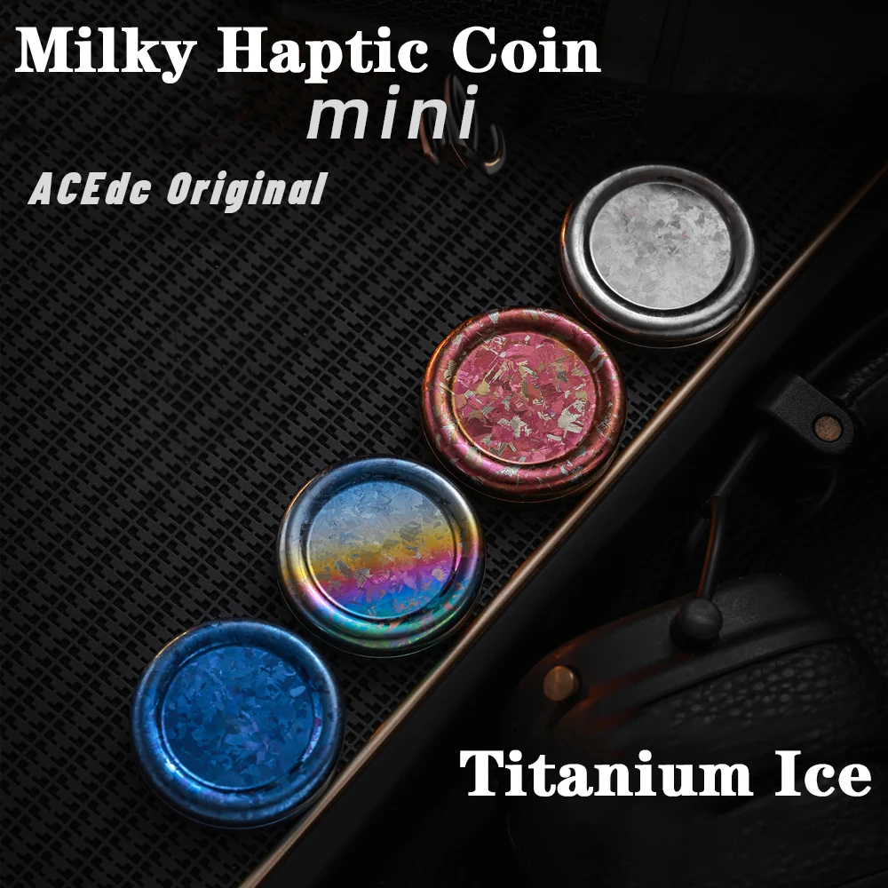 

ACEdc Mini Milky Haptic Coin Fingertip Adult Decompression Toy Gadget Stress