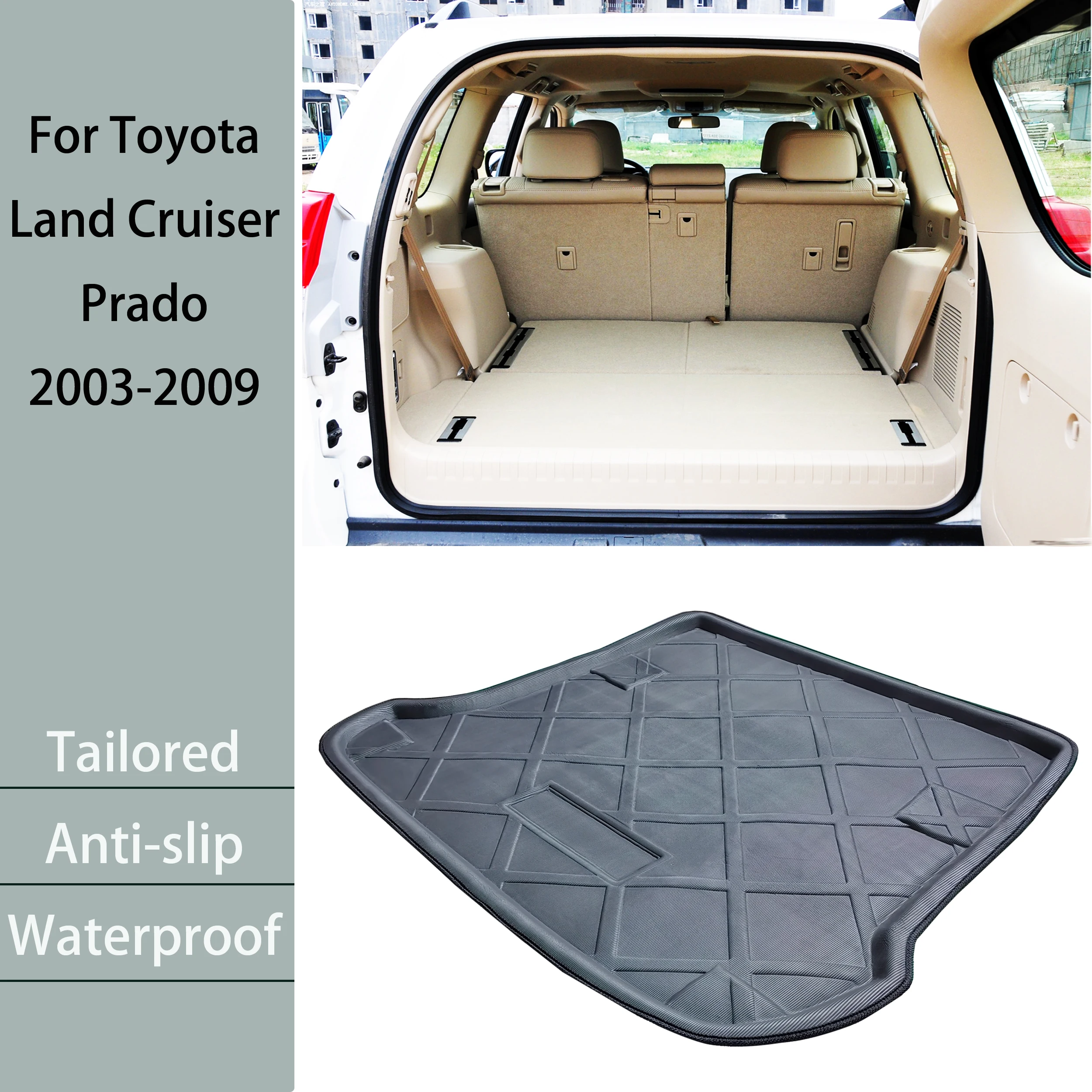 

Специальный коврик для багажника Toyota Land Cruiser Prado J120 2003 2004 2005 2006-2009