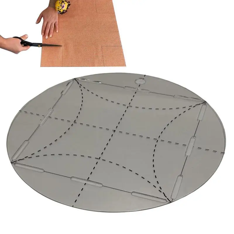 

Multifunctional Sewing Set Handmade Double Wedding Ring Template Handmade DIY Sewing Patchwork Tool MSX-02 Ruler