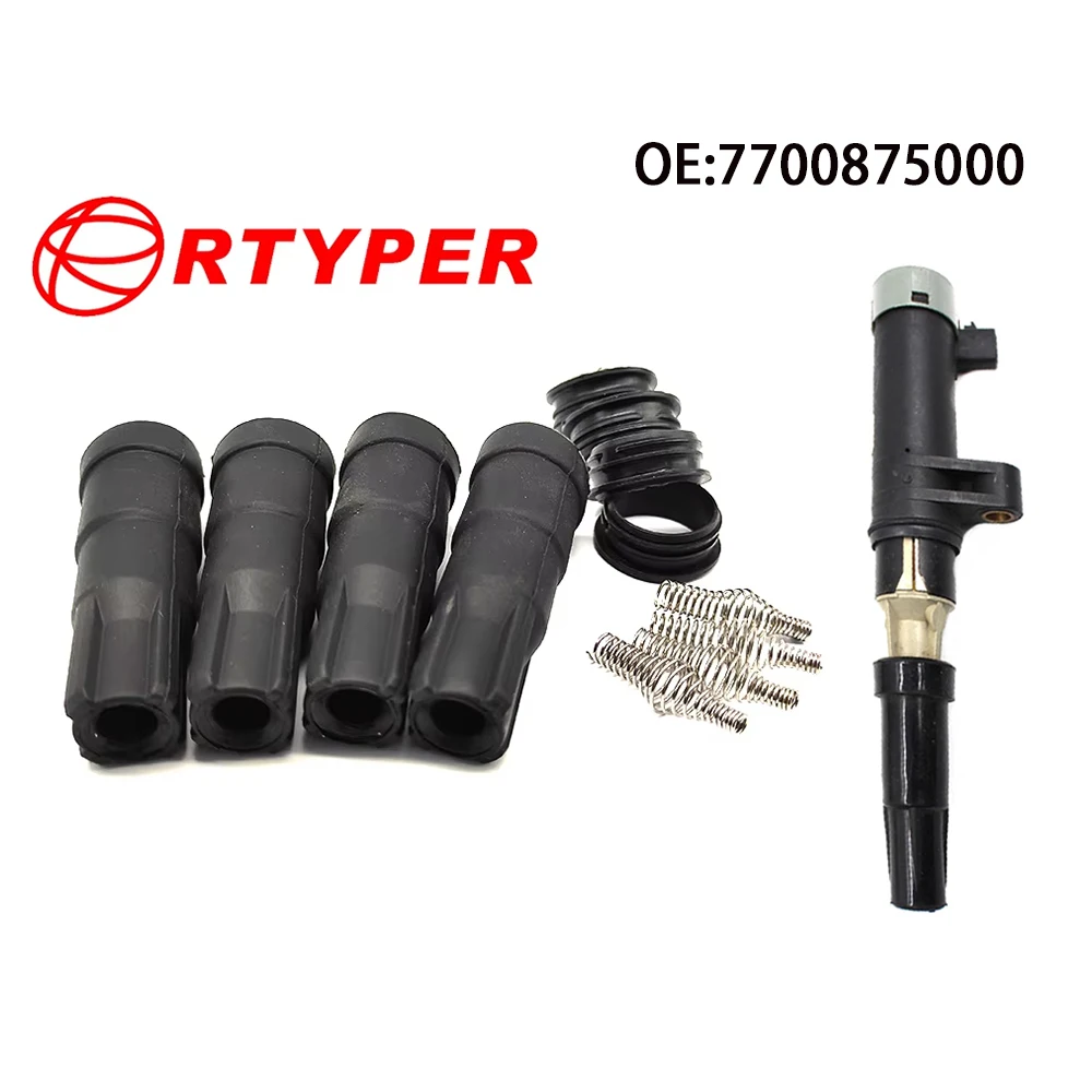 

Комплект резины катушки зажигания 4408389 4432202 Для Renault Clio II Megane Kangoo Modus, совместимый с 8200765882 7700875000 78419001