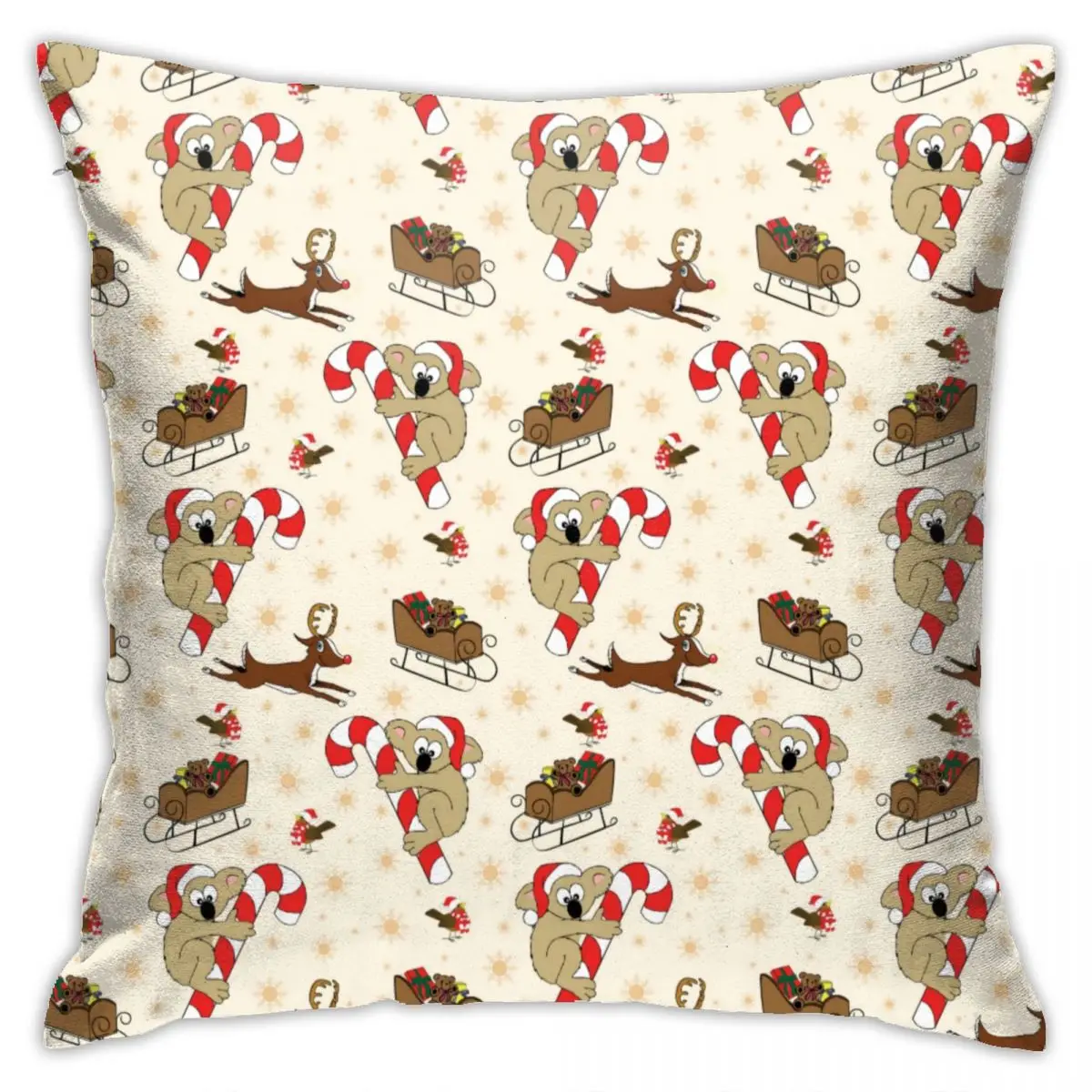 

Симпатичный чехол с изображением Санты ленивецов подушки для счастливых праздников из полиэстера чехол на молнии весенний цветной чехол