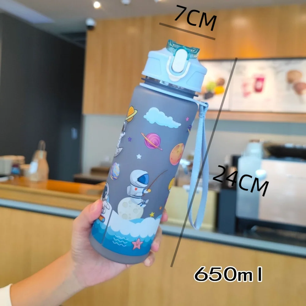 Мультяшный астронавт пластиковая космическая чашка портативная веревочная