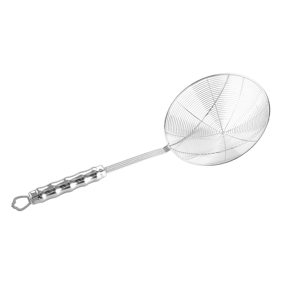 

Stainless Steel Skimmer Strainer Fine Mesh Wire Skimmer Spoon Ladle for Vegetables Pastas Chips Draining Frying 14cm