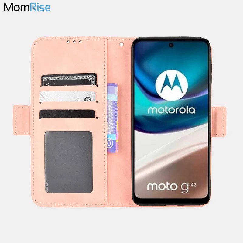 

Wallet Cases For MOTO G42 Case Magnetic Closure Book Flip Cover For MOTOROLA G42 Leather Card Holder Phone Bags