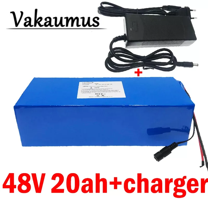 

VAKAUMUS 48V 20ah батарея 13S 6P 18650 упаковка 54,6 V 20000mah с зарядным устройством 25A BMS для небольших мотоциклов/электрических велосипедов/скутеров