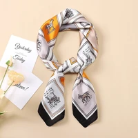 new silk scarves wholesale 70cm printed long small scarves square scarf ladies joker decorative fashion scarf