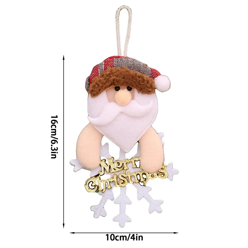Рождественская елка плюшевые украшения классический Санта-Снеговик олень