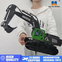 huina 1558 remote control car alloy 11ch rc excavator 118 crawlers engineering vehicle tractor toys for boys childrens gifts