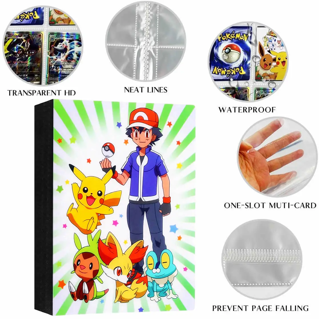 Фото Альбом для карт Pokemon, 240 шт., Аниме игра GX, для коллекционеров, папка, список топ-загруженных игрушек, подарки для детей №2