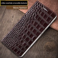 genuine leather phone case for oneplus 7 7t 6 6t pro 5 5t 3 3t case for oneplus 7tpro 7pro cowhide crocodile texture cover