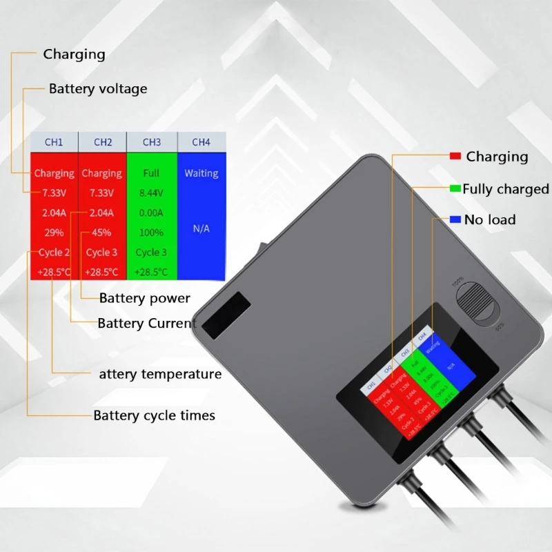 

Battery Digital Display Charger with Clear LED Display for Mini 3/Mini 3 Pro