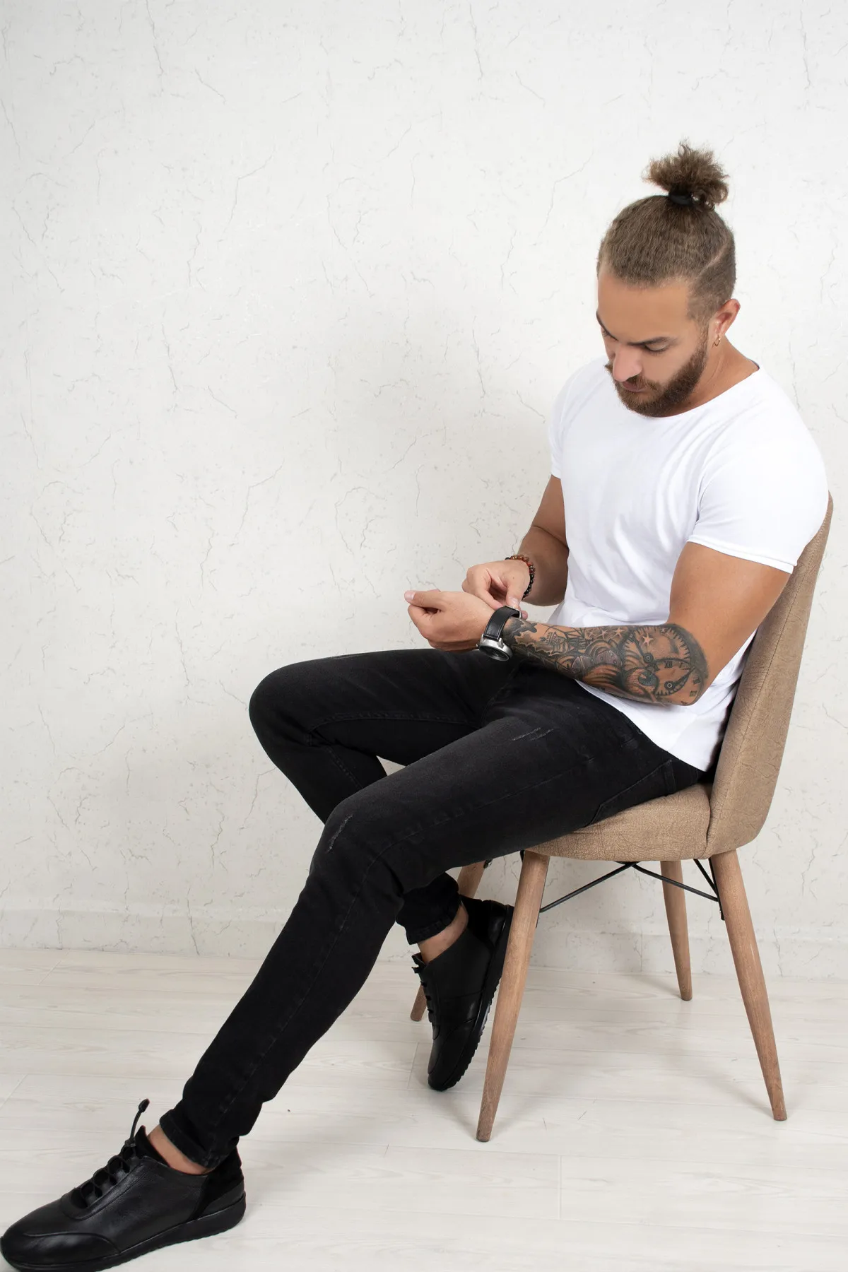 DeepSEA Narrow Cut Lycra Laser Jeans Pants 2002144