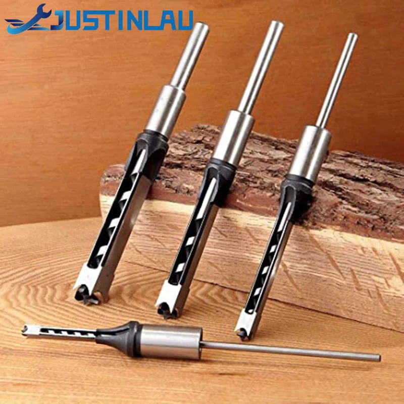 JUSTINLAU 1Pcs Woodworking Tools Twist Square Hole Drill Bit