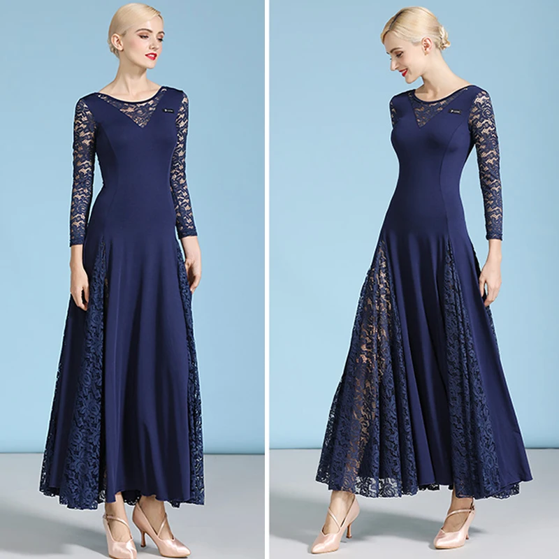 Женское кружевное платье для бальных танцев танго стандартные платья