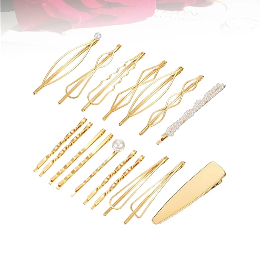 

17pcs Rhinestone Hair Clips Fashion Hair Clips Personalized Hair Clip Hair Pin Creative Alloy Hair Clips