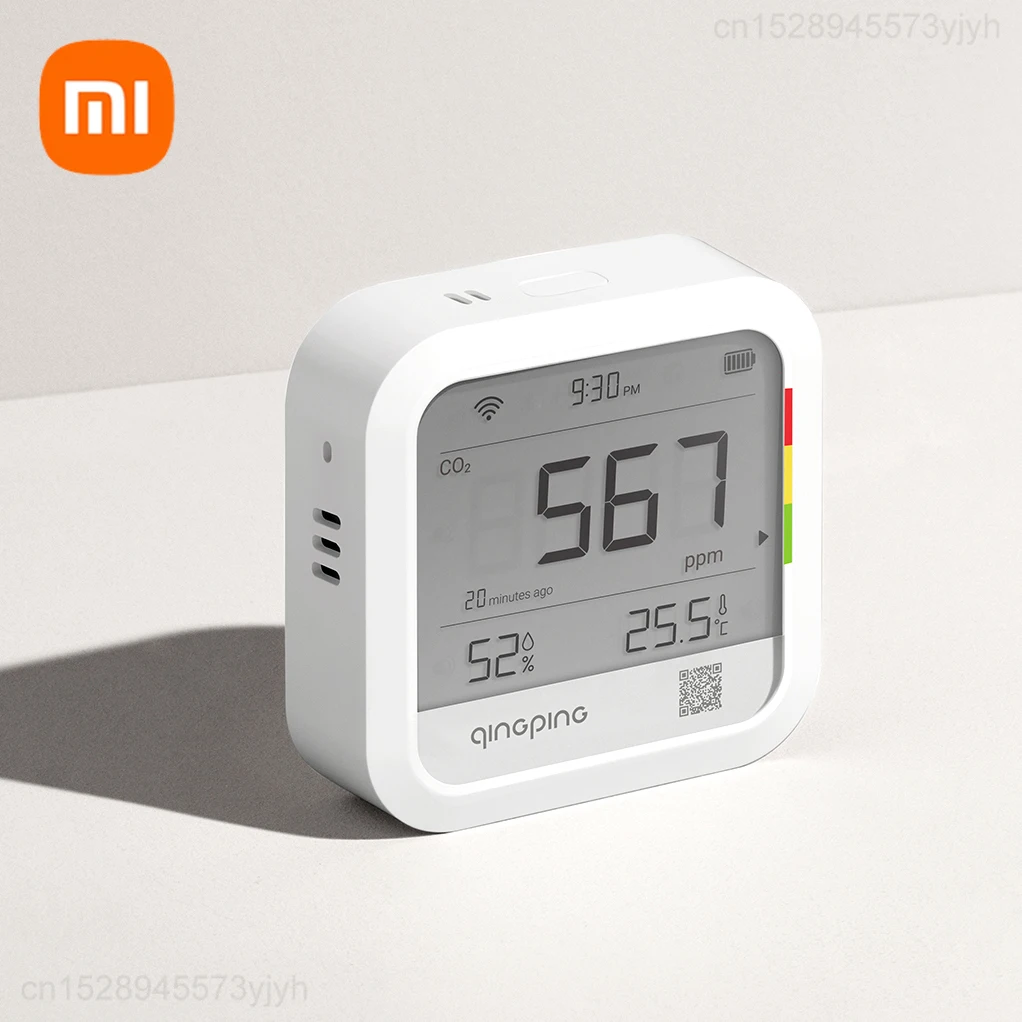 

New Xiaomi Qingping Temperature Humidity Sensor Rechargeable Digital Electronic Clock Home Indoor Outdoor Hygrometer Thermometer