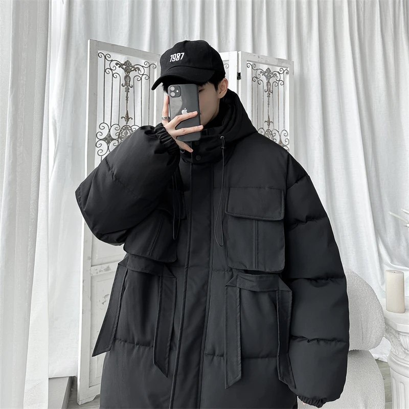 2022 New Brand Winter Men Fashion Warm Windproof Thick Jacket Parkas Coat Men Outwear Waterproof Hooded Parkas Jacket Men M-5 It