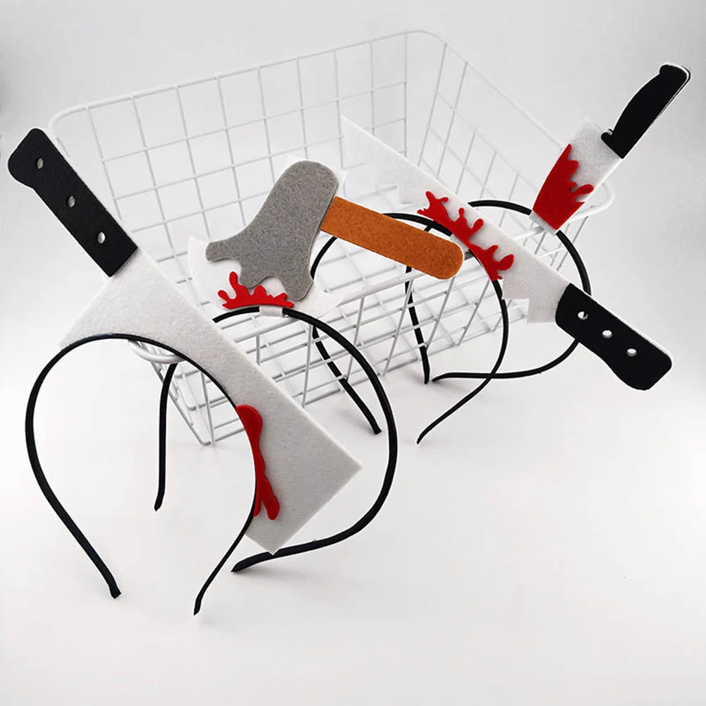 

Хэллоуин, страшные реквизиты, имитация крови, нож, повязка на голову для хэллоуивечерние, украшение для вечеринки