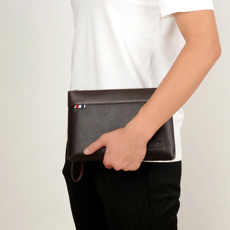 New Comfortable Texture Men's Handheld Bag Men's Wallet Letter Bag Public Document Bag