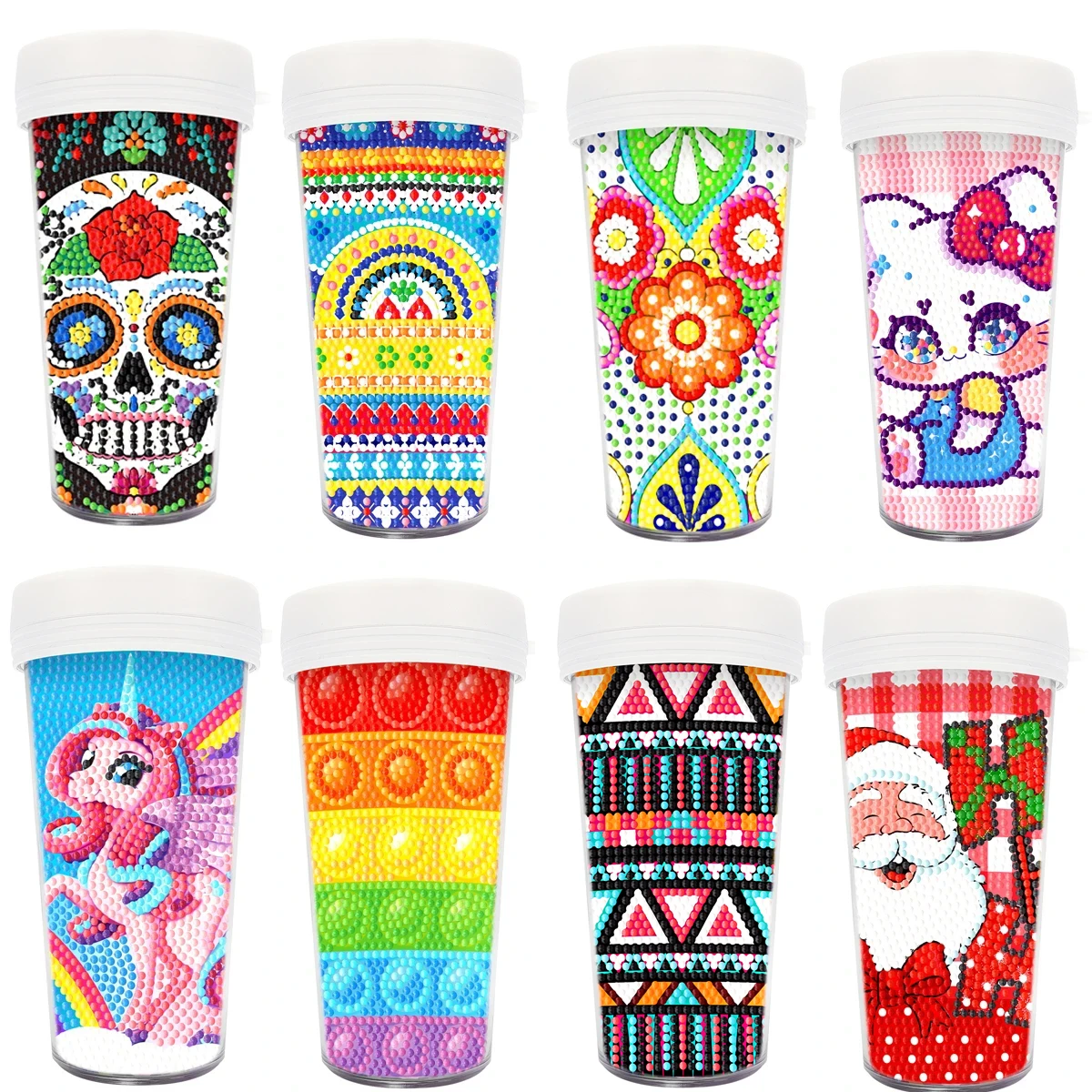 

DIY Diamond Painting Water Cup New Design mug 5D Diamond Embroidery Handicraft Handicraft Portable Water Cup By Digital Painting