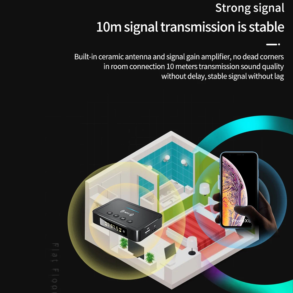 Перезаряжаемый цифровой адаптер Bluetooth 5.4 Bluetooth-приемник передатчик пульт