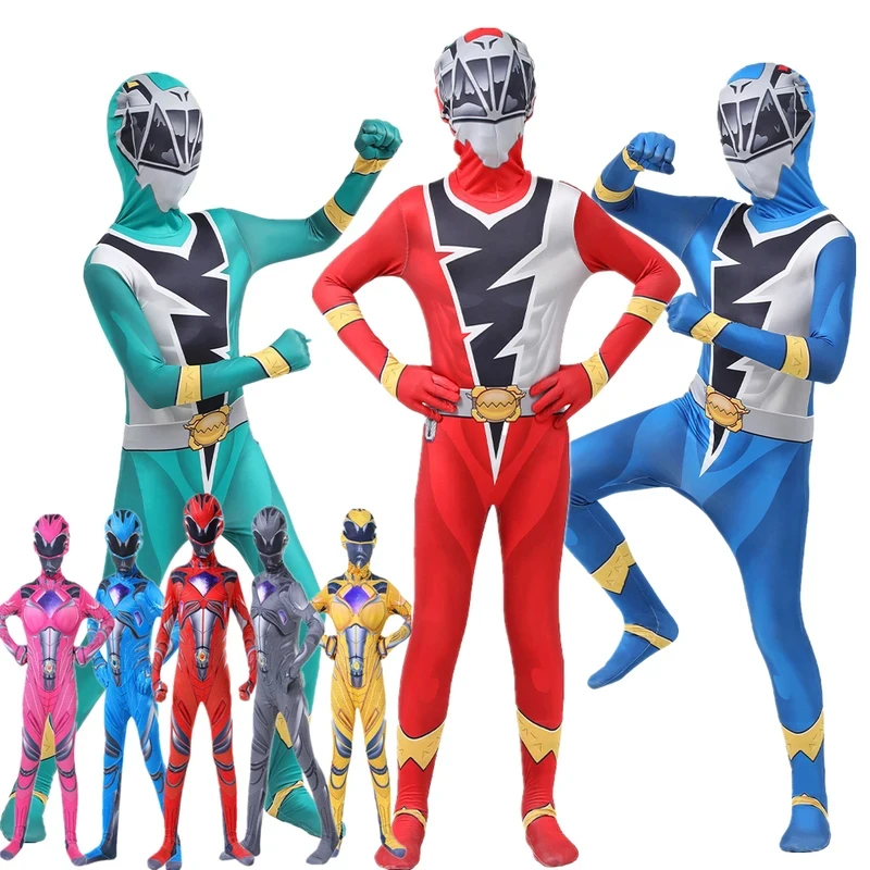 Фото ❤ 2026 ❤    Костюм на Хэллоуин для детей и взрослых: Power Morpher, Супергерой, Самурай, Сентай, Шинкенджер, Рейнджерс, косплей для мальчиков и девочек, фантазийный костюм ❤ №1