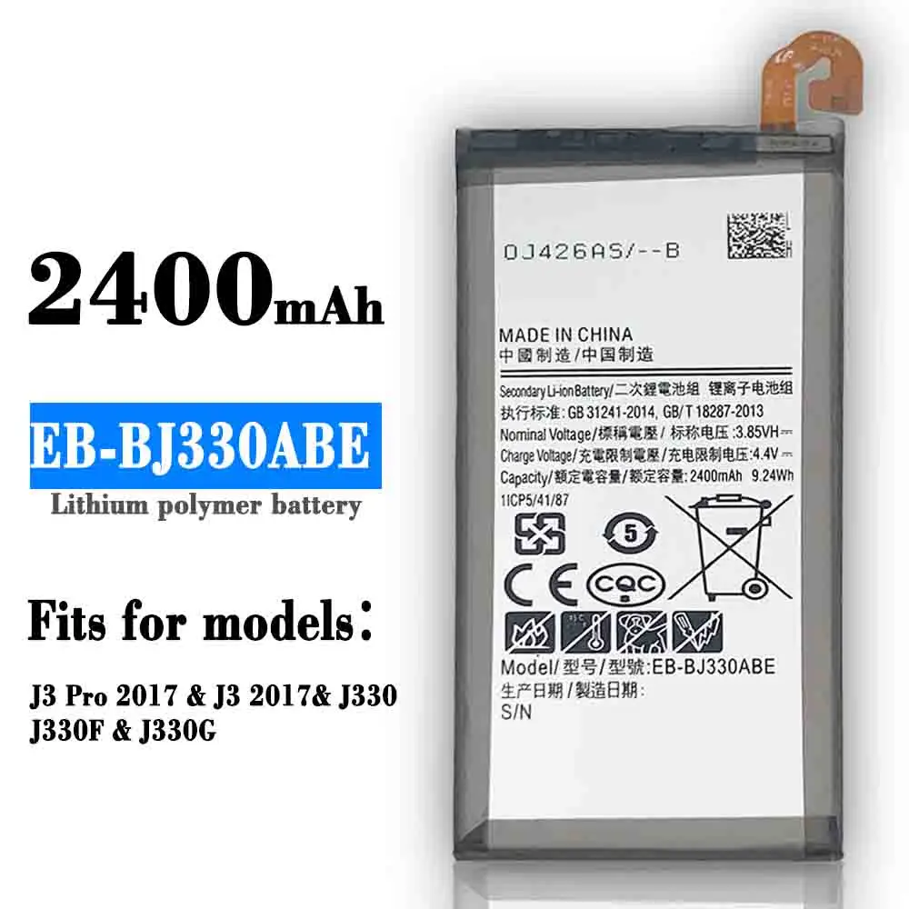 

SAMSUNG Orginal EB-BJ330ABE 2400mAh Battery for Samsung Galaxy J3 2017 SM-J330 J3300 SM-J3300 SM-J330F J330FN J330G SM-J330L