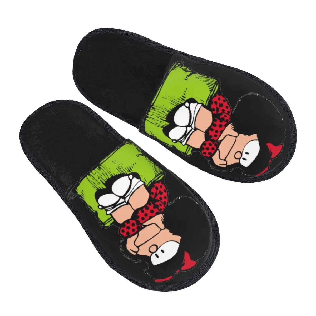 Мягкие домашние тапочки из пены с эффектом памяти на заказ Mafalda Thinking женские