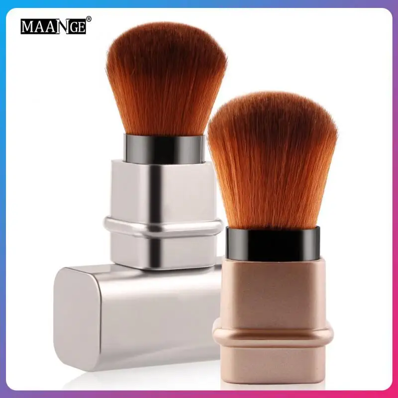 

1pc Mini Retractable Blusher Face Brushes Powder Makeup Brushes Soft Portable Blush Brush Make Up Brush Tools