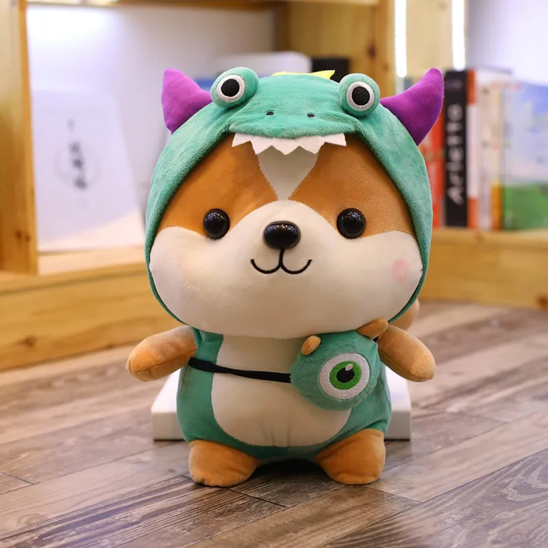 

25cm Cute squirrel Shiba Inu Dog Plush Toy Stuffed Soft Animal Corgi Chai Pillow Christmas Gift for Kids Kawaii Valentine