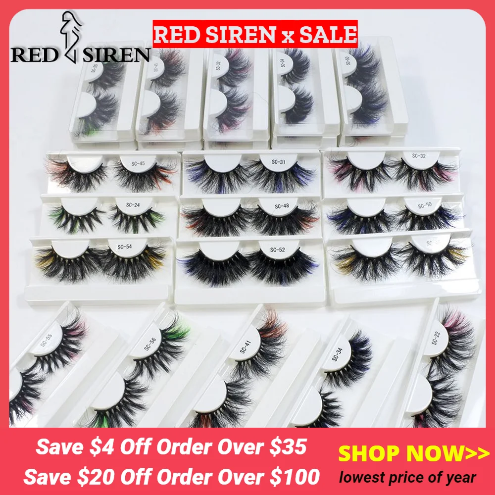 Ed Lashes Wholesale 25mm Mink Lashes Dramatic Long Fluffy Lashes Bulk Wholesale Makeup Colored Eyelashes