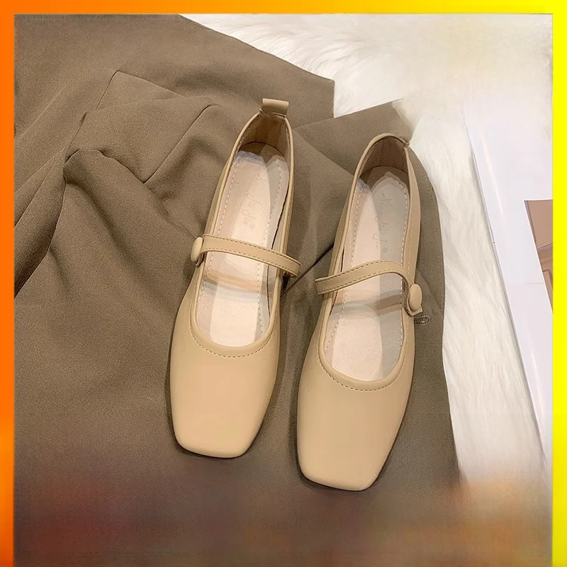 Теплые туфли на плоской подошве новинка 2024 весенняя фея мягкие темпераментные