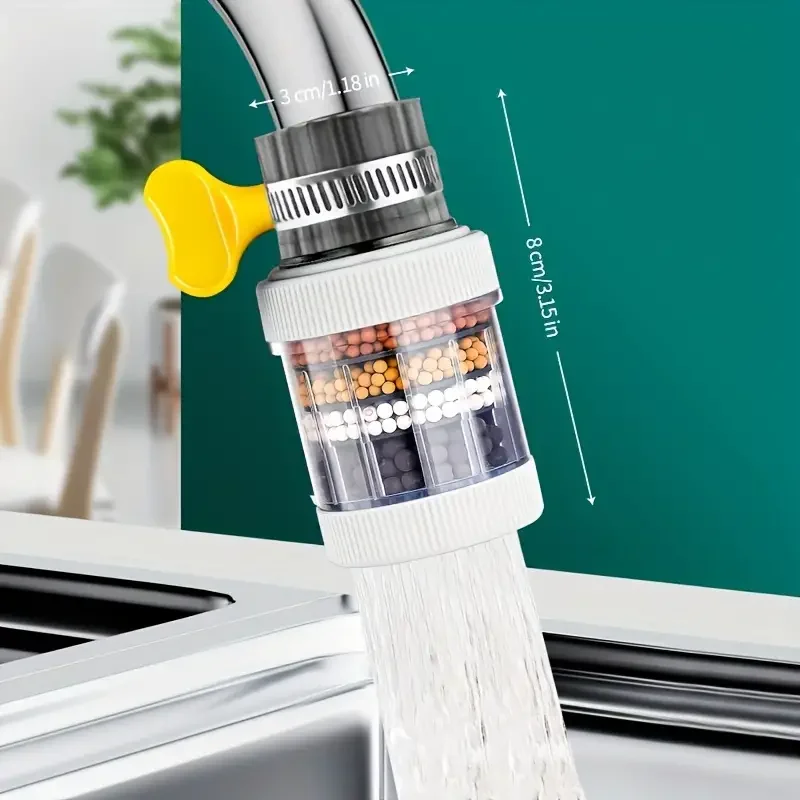 

6-слойный универсальный кухонный смеситель, очиститель, фильтр, экономия воды, барботер, фильтрация с активированным углем, насадка для душа, фильтр