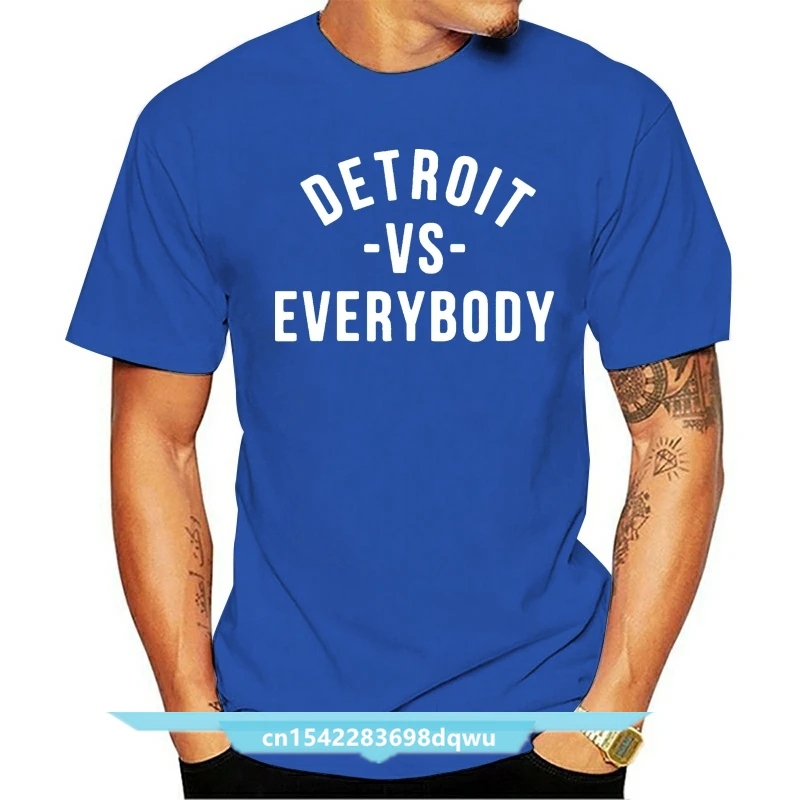 

DETROIT VS EVERYBODY STANDARD TEE T SHIRT EMINEM SNOOP DOG SLIM SHADY ROYAL BLUE Cool T-Shirts Designs Best Selling Men