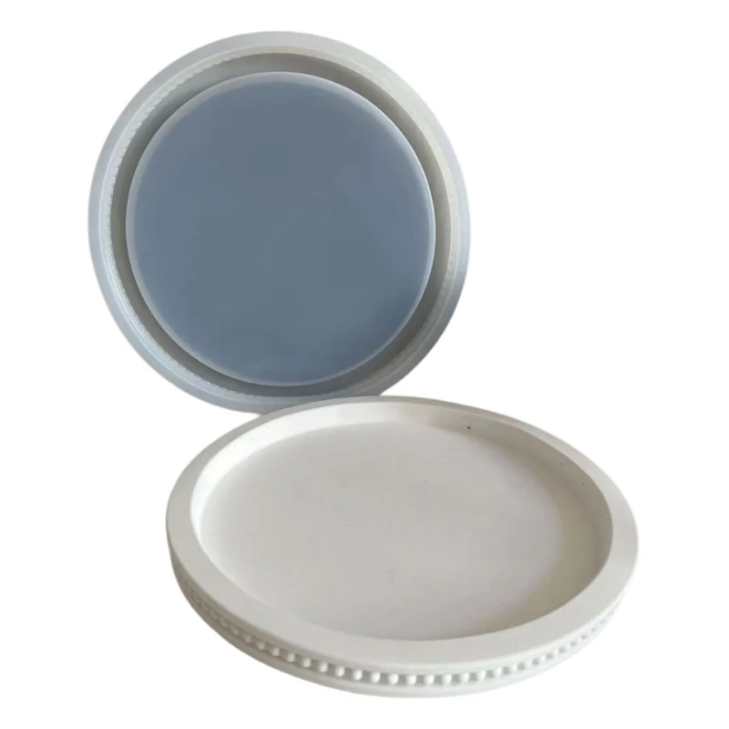 Силиконовые формы лотки для литья круглые бусины смоляные хранения тарелок