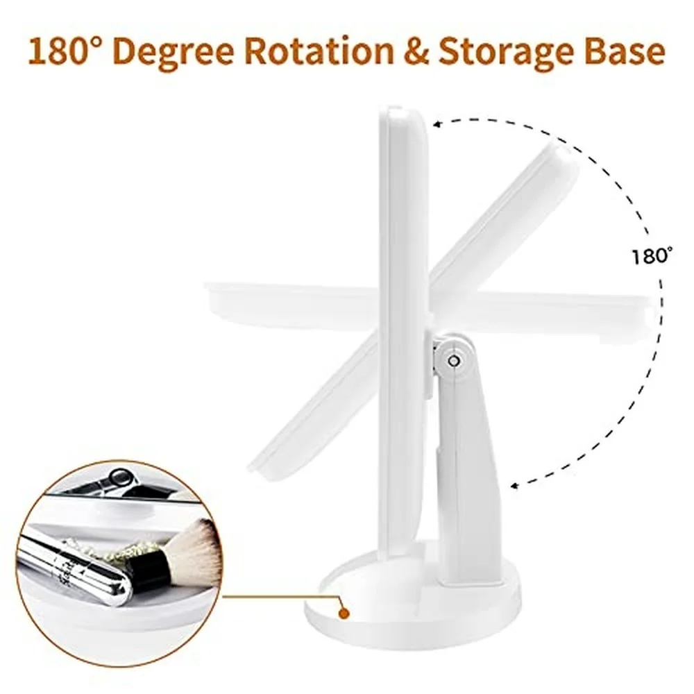 Зеркало для макияжа со светодиодный Ной подсветкой регулируемый сенсорный экран