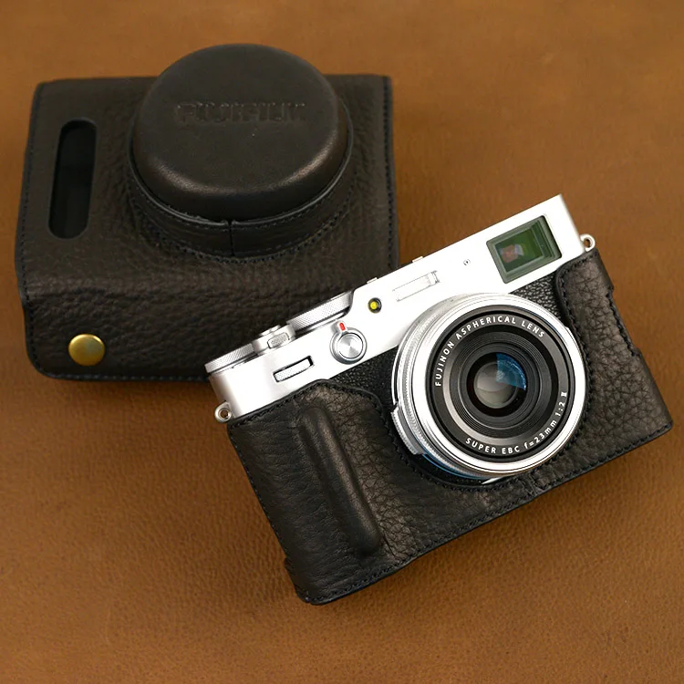 

Чехол ручной работы из натуральной кожи для FUJIFILM X100V Fujinon