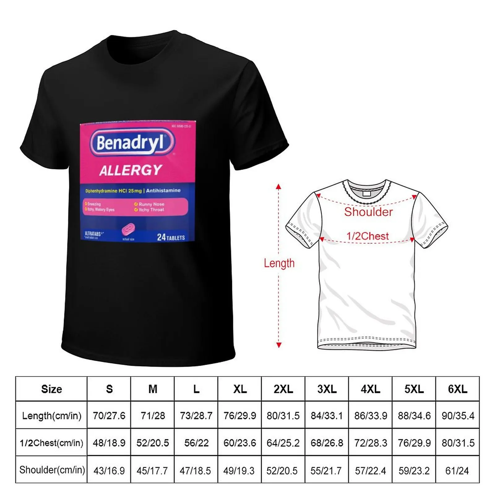 Фото Футболка Benadryl Allergy Tabs для летнего отдыха №2