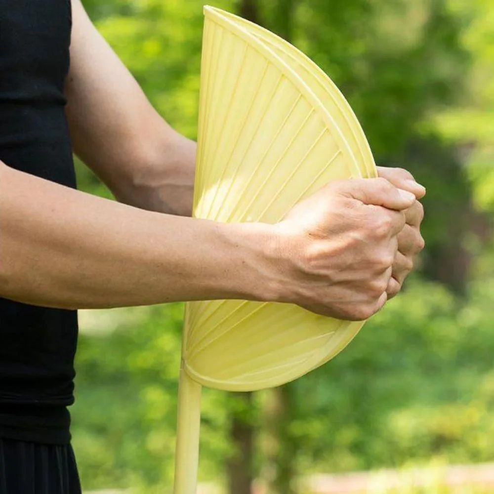 Винтажный Большой Пластиковый Веер С Пальмовым Листом Утолщенный Из