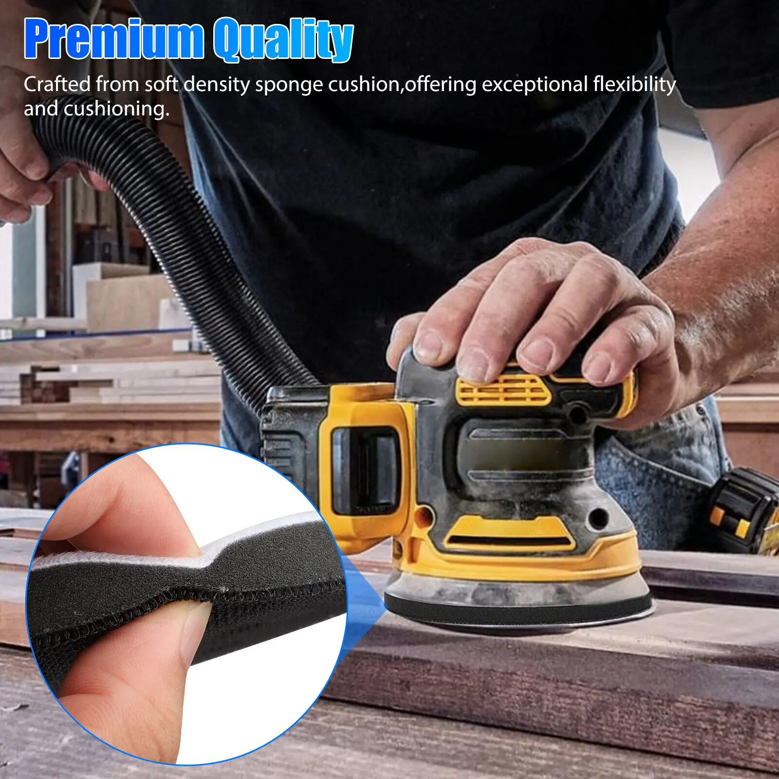 2 шт. 5 дюймов 125 мм 8 отверстий интерфейсная накладка на крючок и петля мягкая