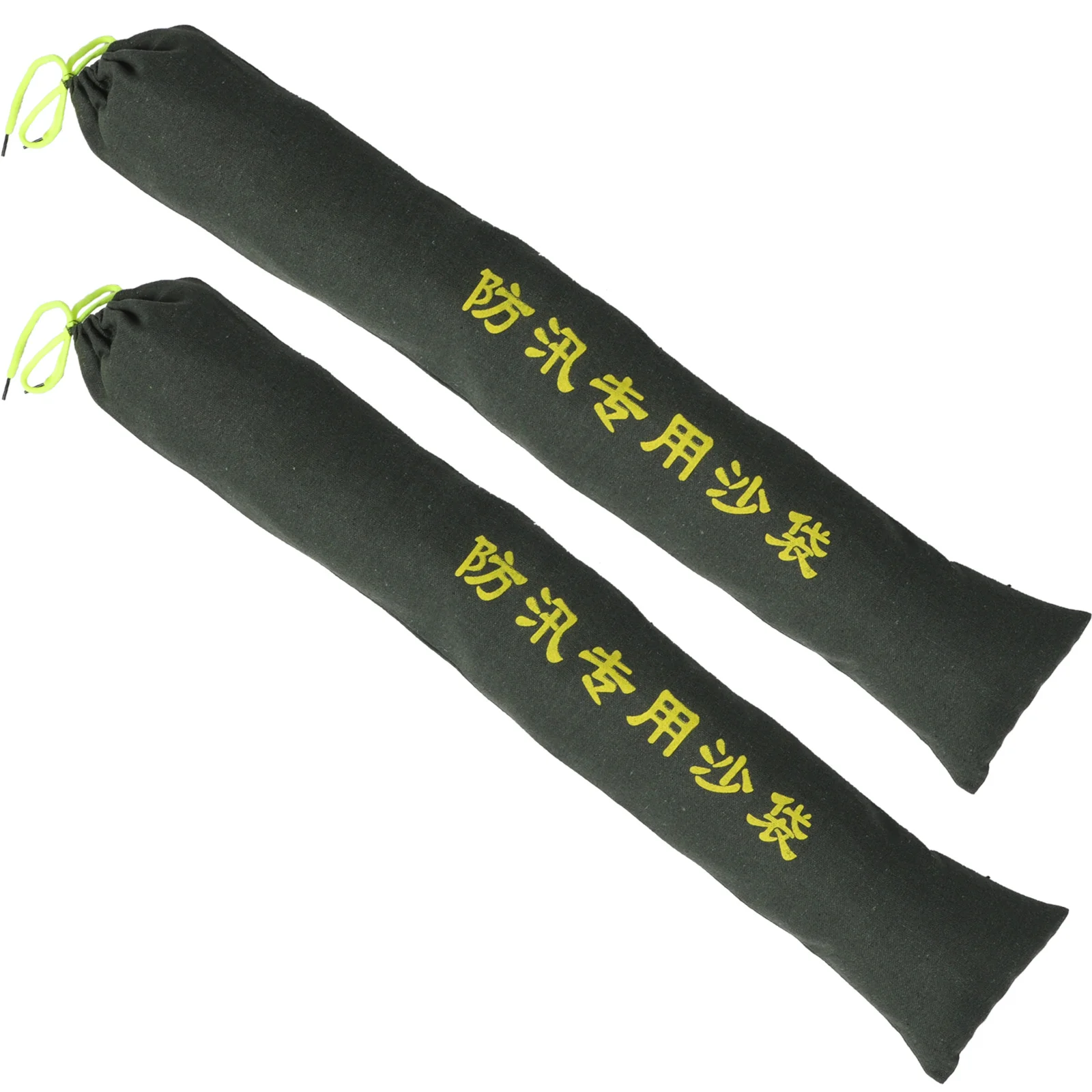 

2 Pcs Heavy Duty Sand Bags Extended Flood Control Sandbag Protection Sandbags Drawstring Barriers Garage Canvas