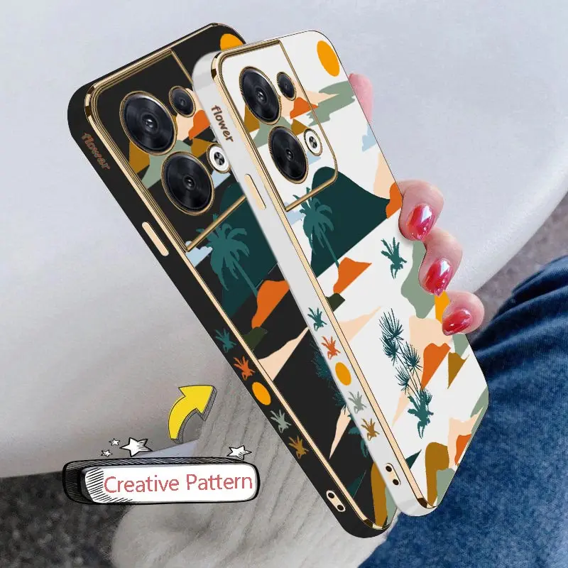 Роскошный чехол для OPPO Reno 8Pro 8T 8 10 10Pro 9ProPlus 9 6Lite 6Z 6proplus 7 7Lite 7Z 5 5Pro 4