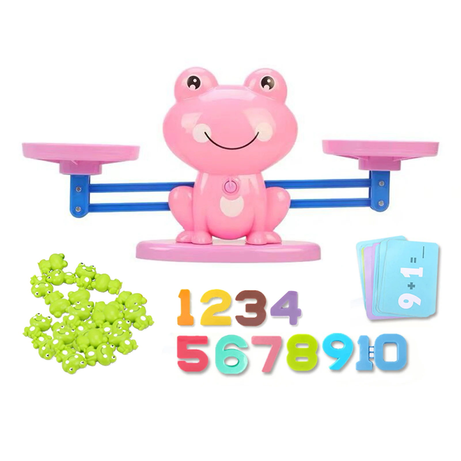 

Frog Shaped Girls Boys Indoor Early Educational Kindergarten Gift Number Desktop Balance Math Game Stem Preschool Toy Home